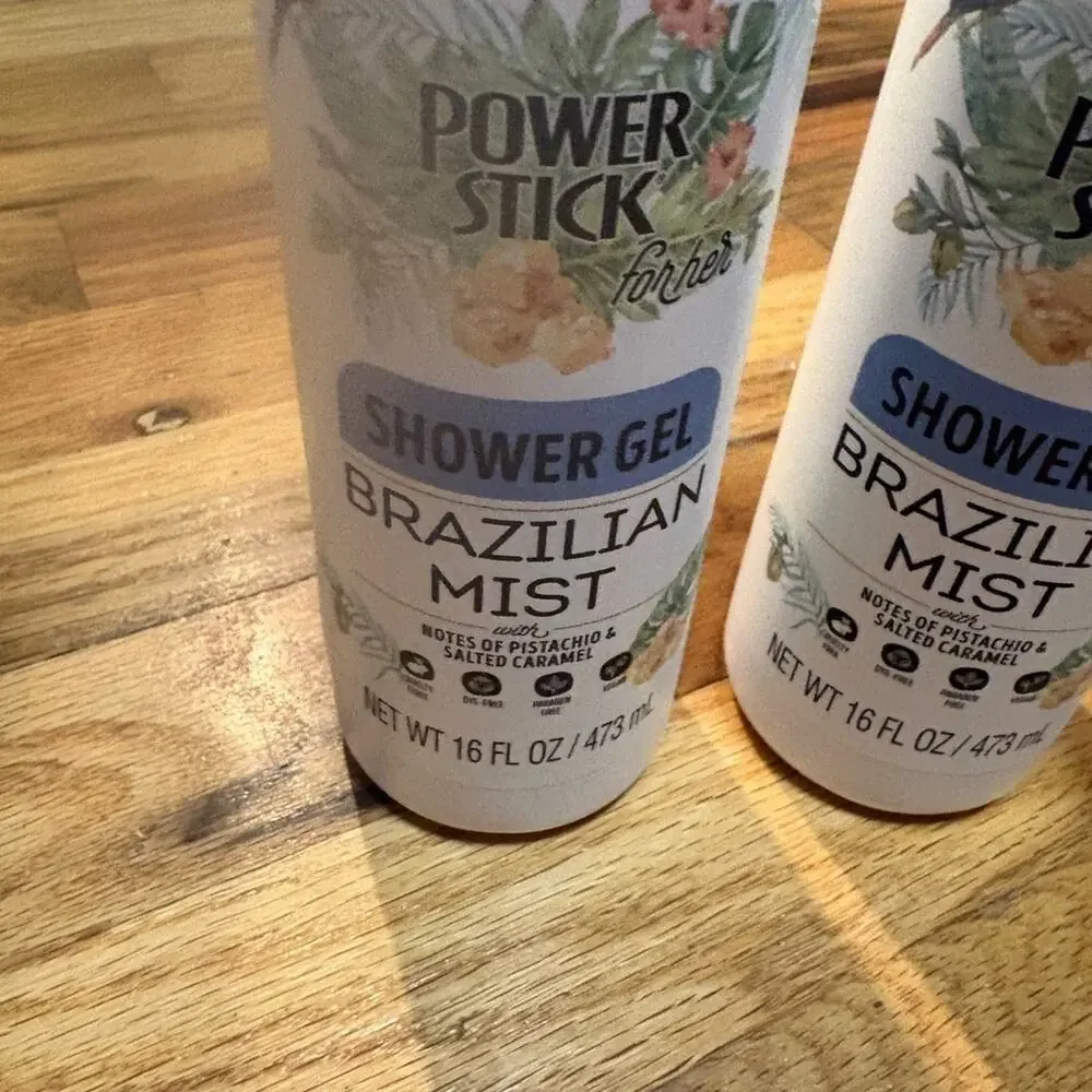 Power stick Shower Gel Trio - Brazilian Mist & Amber Rouge